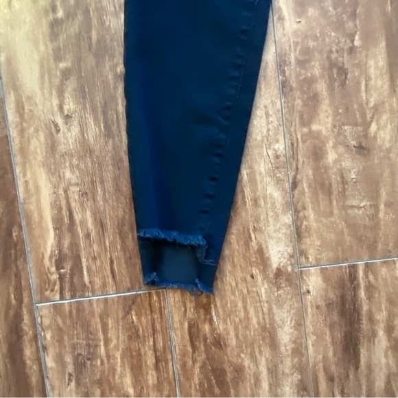 Frame Le High Skinny Raw Stagger Jeans High Rise Skinny Raw Jagged Hem Jeans 25 - Picture 4 of 9